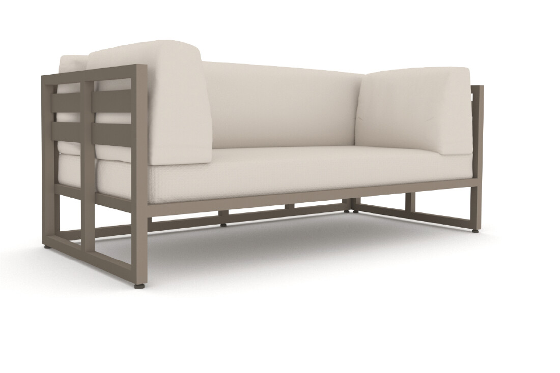 Sofa con cojines en los brazos · Colección Gorgona — Curvar