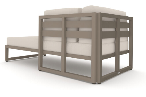 Chaise longue derecho · Colección Gorgona — Curvar