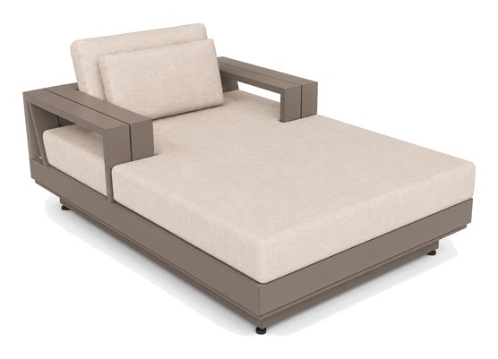 Chaise longue con brazos Colección Macondo — Curvar