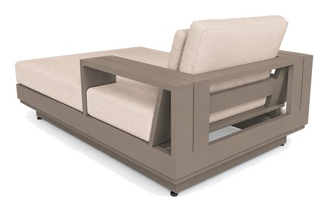 Chaise longue con brazos Colección Macondo — Curvar