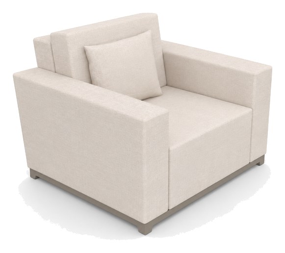 Sillón con brazos Colección Payandé para exteriores — Curvar