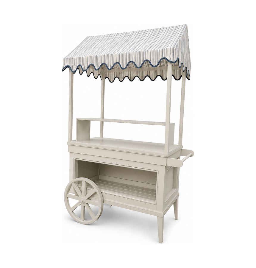 Carro bar con techo en aluminio para exteriores — Curvar