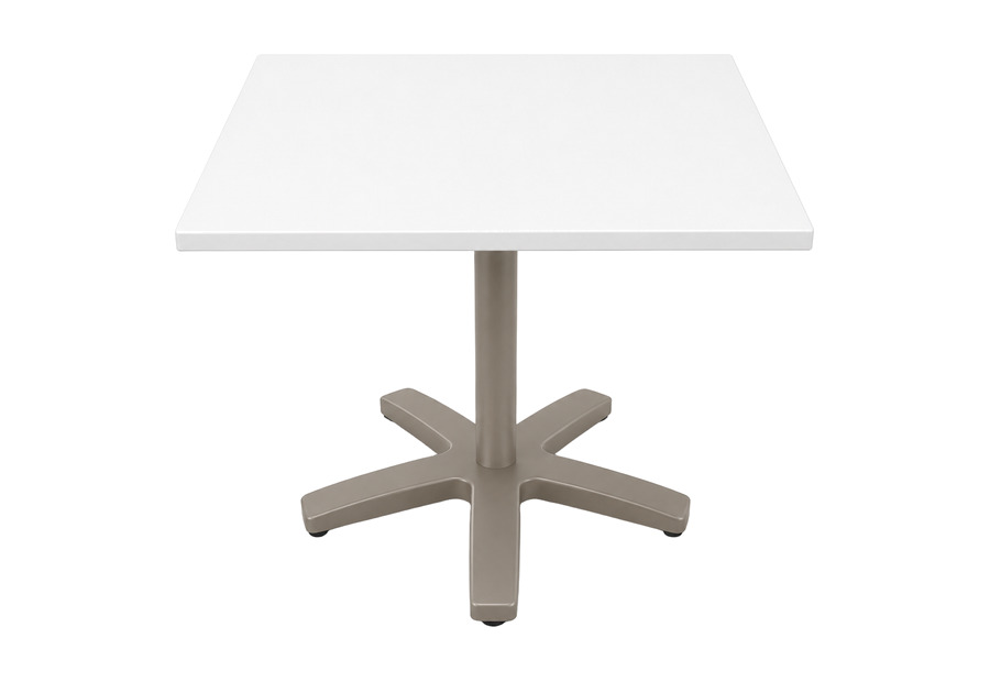Mesa Roda cuadrada con base de cinco brazos — Curvar