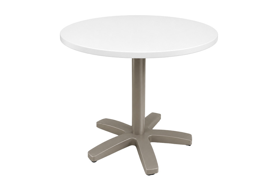 Mesa Roda redonda con base de cinco brazos — Curvar