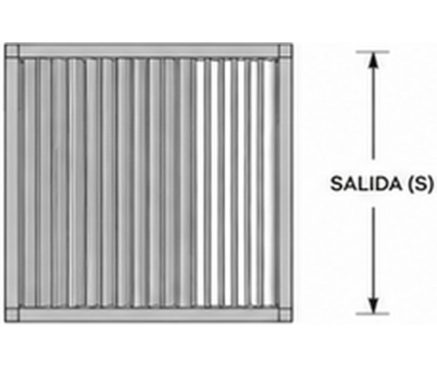 Vista superior de la pérgola bioclimática con las lamas cerradas — Curvar
