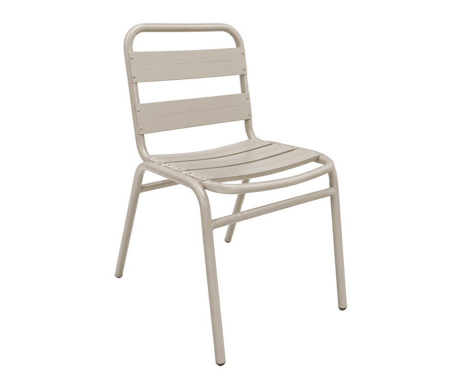 Silla Botero sin brazos en aluminio para exteriores — Curvar