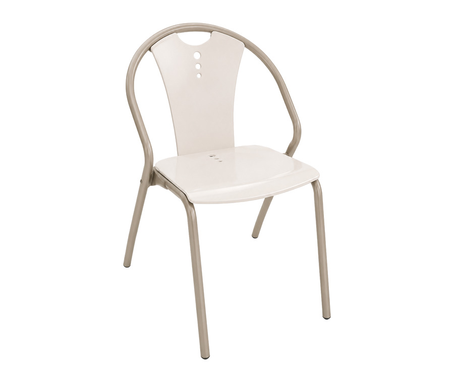 Silla Manzur en aluminio para exteriores — Curvar