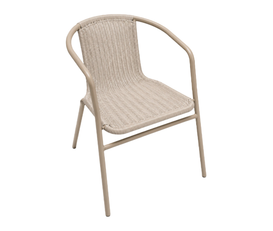 Silla Net Ratan en aluminio para exteriores — Curvar