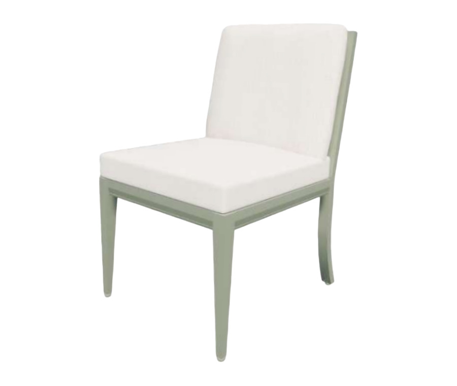 Silla Sinu sin brazos en aluminio para exteriores — Curvar