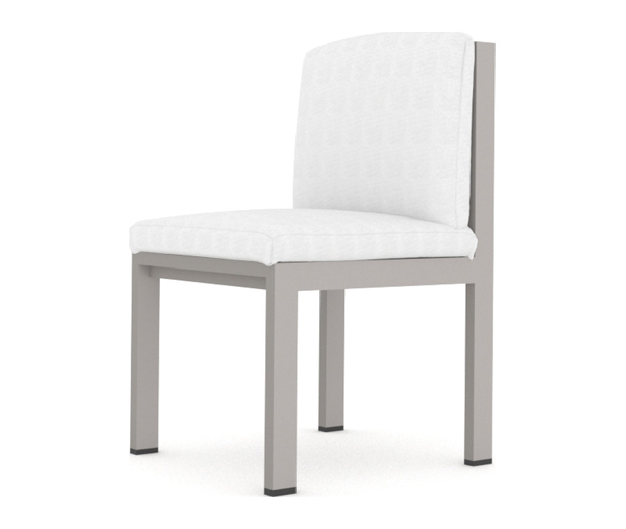 Silla Tayrona sin brazos en aluminio para exteriores — Curvar