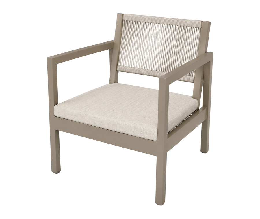 Silla Zipa en aluminio para exteriores — Curvar
