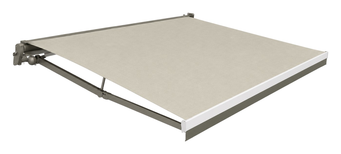 Toldo retráctil Ares con sistema de cofre, estructura en aluminio y lona Sunbrella — Curvar
